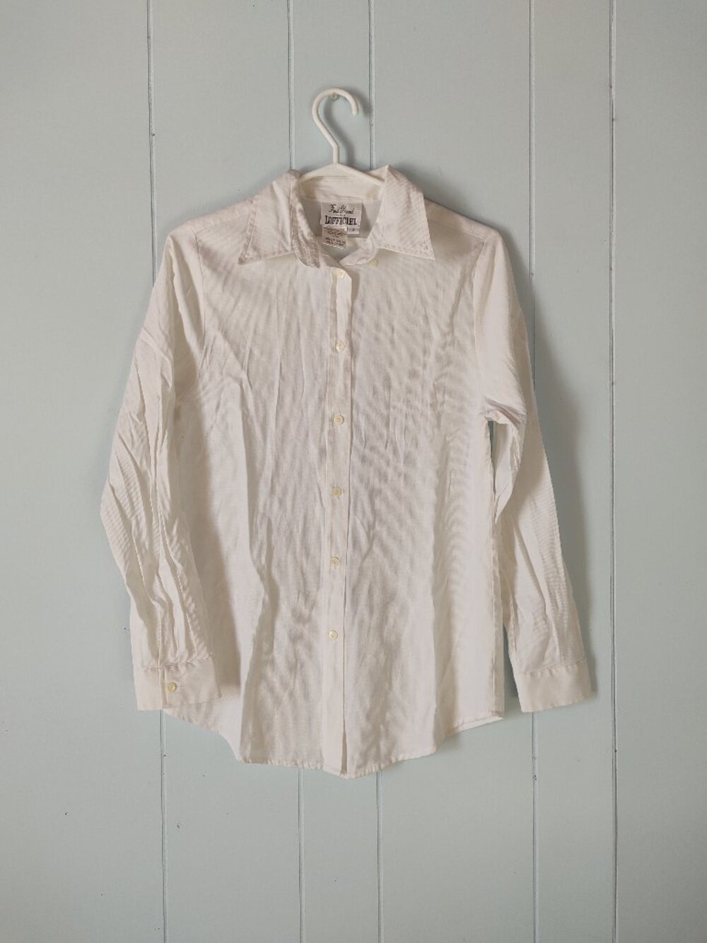 Fred Daniel pour L'Officiel Long Sleeve White Button Up Blouse